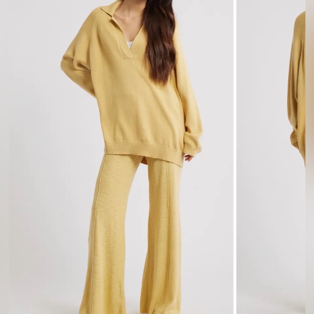 NWT FREE PEOPLE Drea Sweater and Pants Set size M